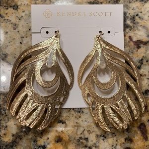 Kendra Scott Katrina Earrings Retired Goldtone